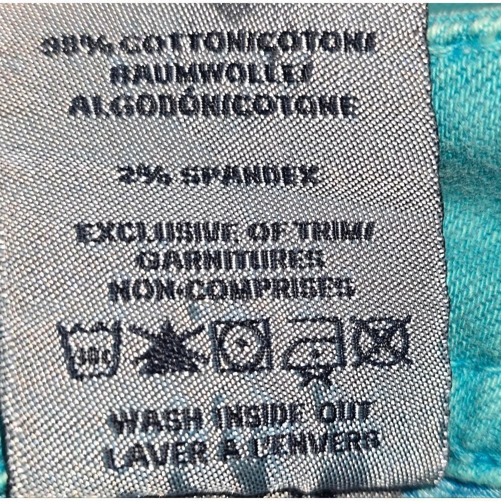 Silver Jeans Suki Teal Shorts Size 18 (JEA51) - Picture 6 of 10